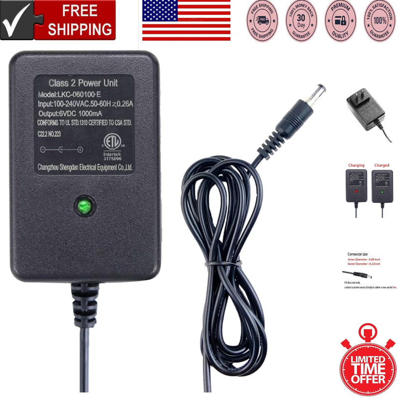 Compact 6V Battery Charger for Kids' Ride-On Electric Cars Universal Fit Magic Cars Variant 0