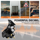 Compact 12V Waterproof Low Tone Car Horn 410Hz Universal Black Magic Cars 1