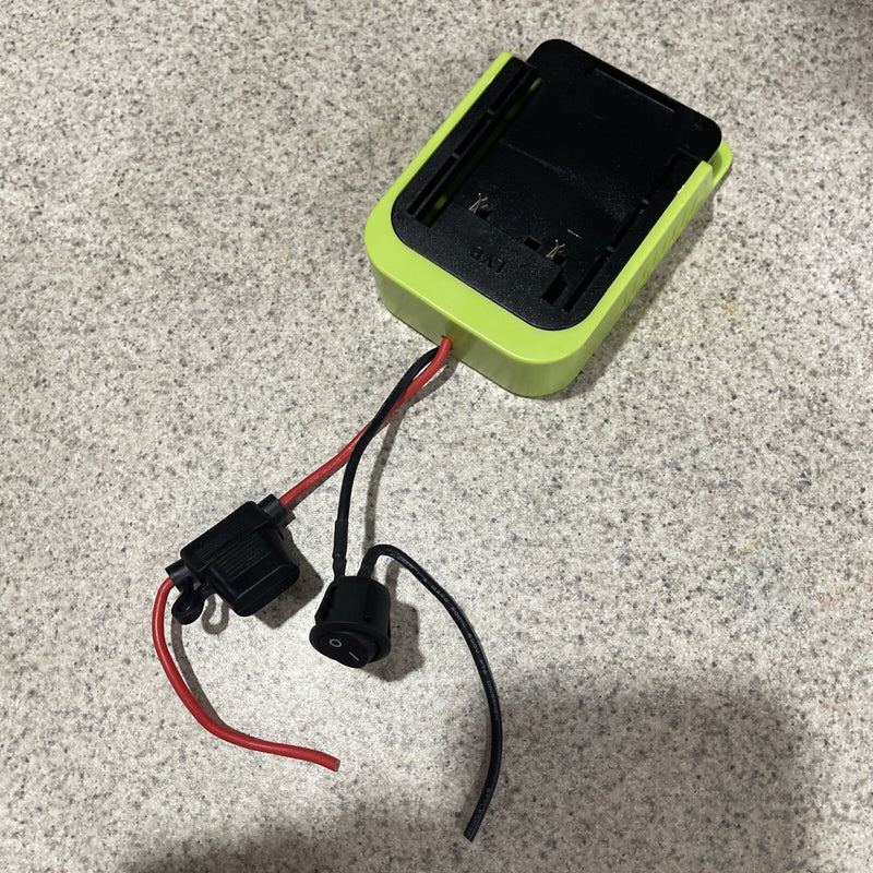 Power Wheel Adapter Converter for 40V Li-ion Battery Switch Compatible with Ryobi Tools Magic Cars 10