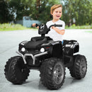12V Kids 4-Wheeler ATV Quad Ride-On Car with LED Lights and Music, Black Magic Cars 3