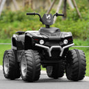 12V Kids 4-Wheeler ATV Quad Ride-On Car with LED Lights and Music, Black Magic Cars 4