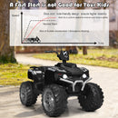 12V Kids 4-Wheeler ATV Quad Ride-On Car with LED Lights and Music, Black Magic Cars 6