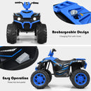 12V Kids 4-Wheel ATV Ride-On Car with LED Lights and Music, Navy Magic Cars 11