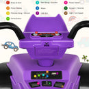 12V Kids 4-Wheeler ATV Ride-On Car with LED Lights and Music Purple Magic Cars 7