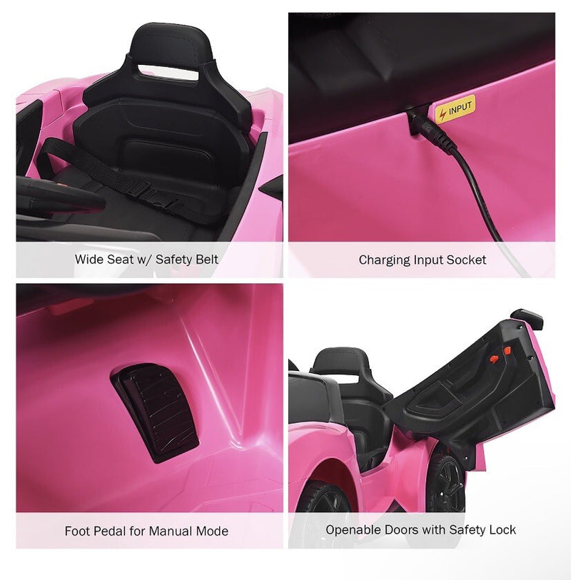 12V Kids Electric Ride-On Car with 2.4G Remote Control, Lights, MP3, and Openable Doors Magic Cars 9