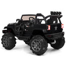 12V Kids Ride-On Truck Car with Remote Control, MP3 Music, and LED Lights - Black Magic Cars 11