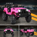 12V Kids Ride-On Truck Car with Remote Control, MP3, Music, and LED Lights in Pink Magic Cars 2