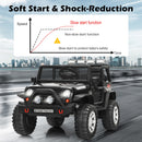 12V Kids Electric Ride-On Truck with Remote Control, Lights, and Music - Black Magic Cars 4