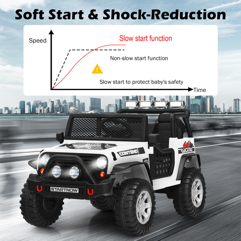 12V Kids Electric Ride-On Truck with Remote Control, Lights, and Music Magic Cars 5