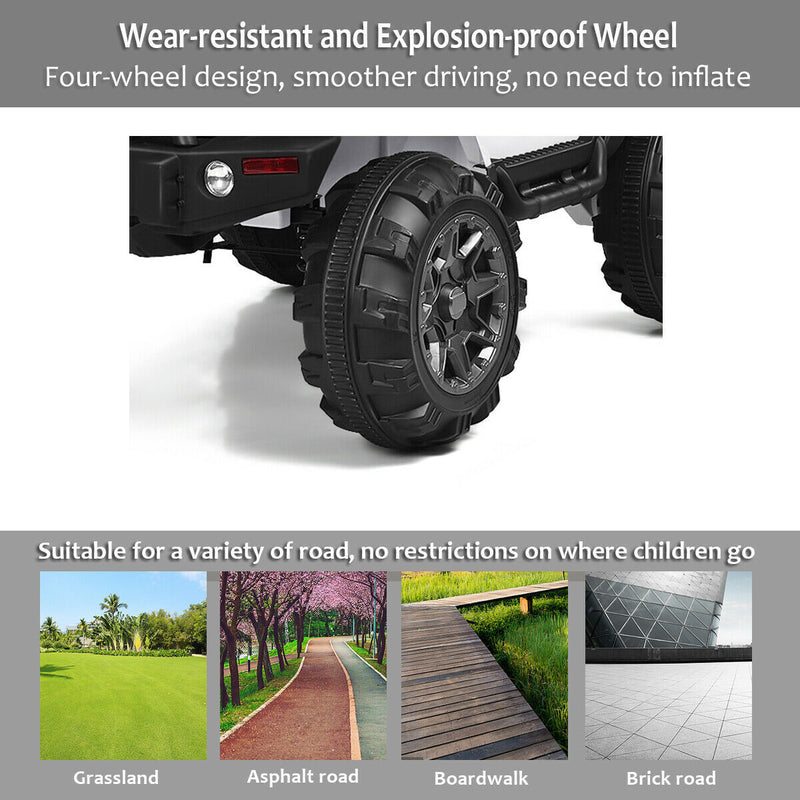 12V Kids Truck Car with Remote Control, MP3 Music, and LED Lights Toy Magic Cars 3