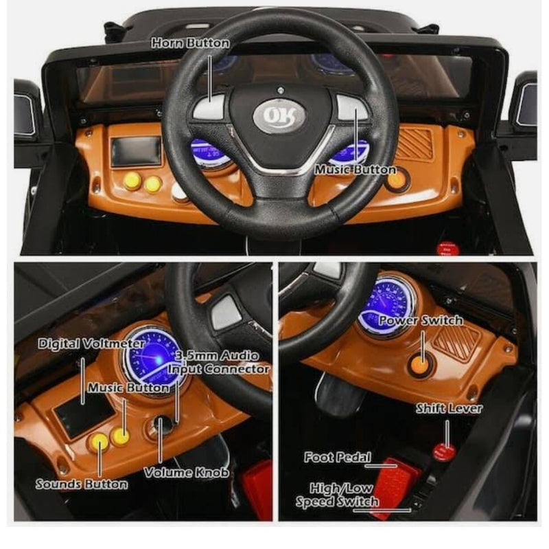 12V Kids Ride-On RC Truck Car with MP3 Remote Control Model TY327690 Magic Cars 3