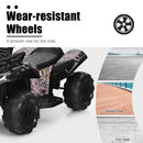 6V Kids Electric Ride-On ATV Quad Toy Car with LED Lights and MP3 Player Black Magic Cars 6