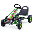 4-Wheel Pedal-Powered Ride-On Kart for Kids with Adjustable Seat Green Magic Cars 0