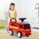 Kids Licensed Mercedes Benz Red Fire Engine Push and Ride-On Racer Toy Magic Cars 4