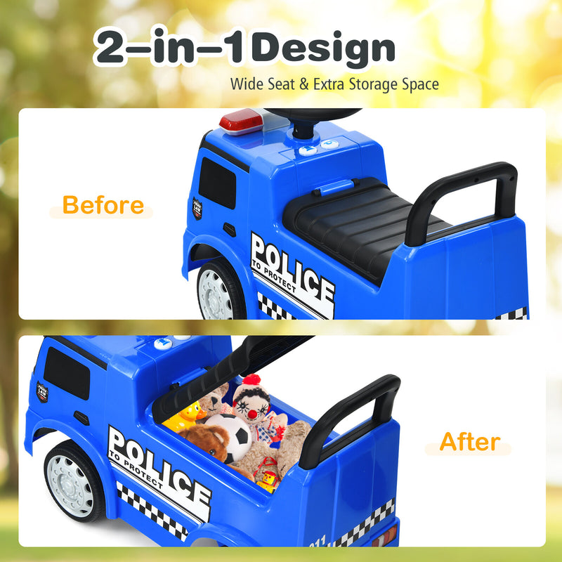 Kids Licensed Mercedes Benz Police Ride-On Push Car Racer Magic Cars 7