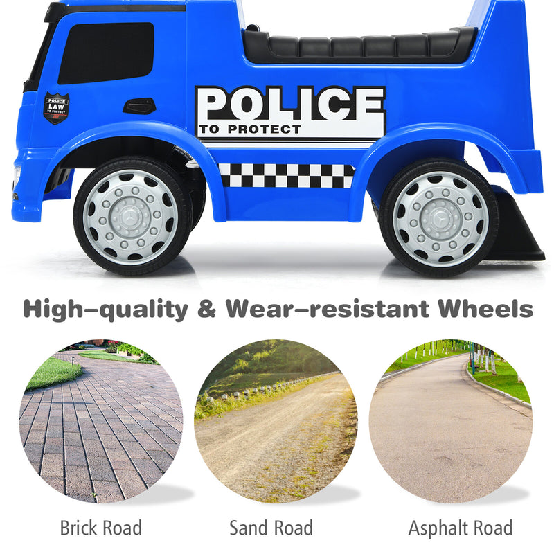 Kids Licensed Mercedes Benz Police Ride-On Push Car Racer Magic Cars 8