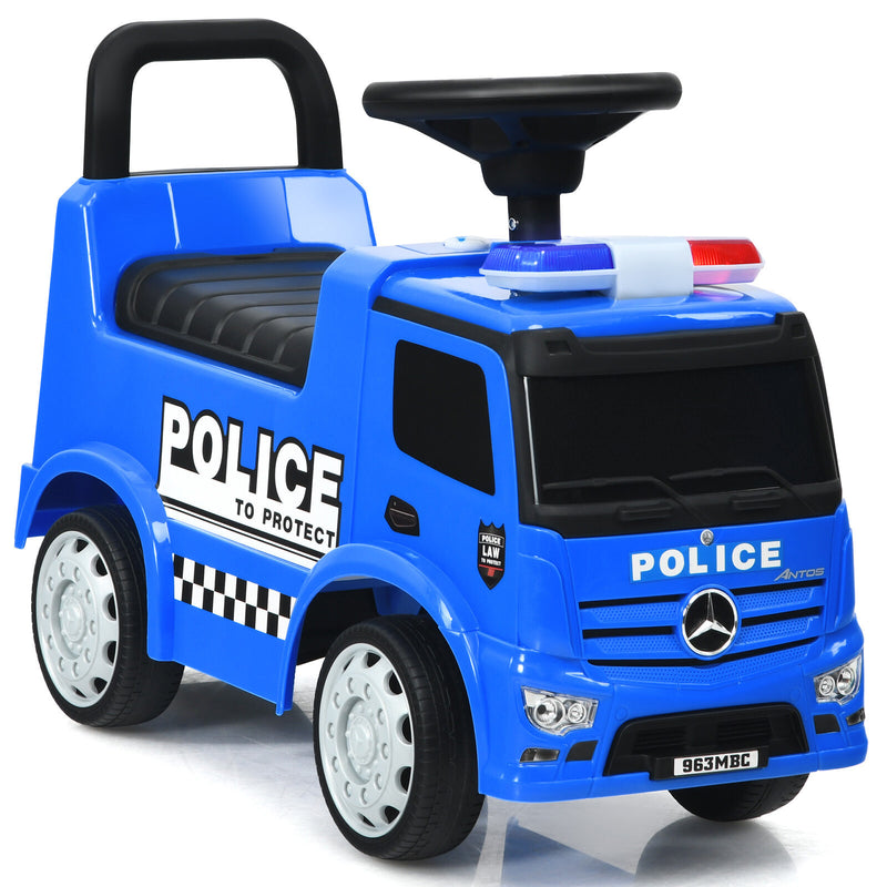 Kids Licensed Mercedes Benz Police Ride-On Push Car Racer Magic Cars Variant 0
