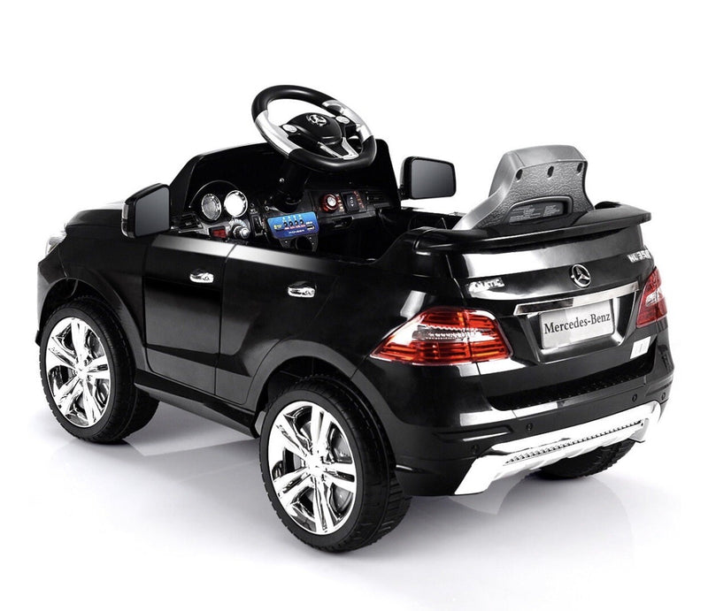 6V Electric Ride-On Mercedes ML350 Car with Remote Control in Black Magic Cars 1