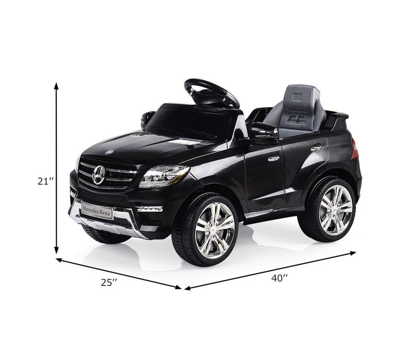 6V Electric Ride-On Mercedes ML350 Car with Remote Control in Black Magic Cars 3