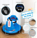Costzon Blue 12V Ride-On Bumper Car for Kids with Dual Joystick Control Magic Cars 3