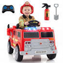 12V Fire Truck Ride-On for Kids with Remote Control, Lights, Siren, and Music Magic Cars Variant 0