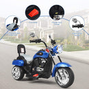 Blue 6V Chopper Motorcycle for Kids with Horn and Headlight Magic Cars 3