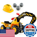 Children’s Excavator Ride-On Toy with Safety Helmet, 3 Rocks, and Horn Magic Cars Variant 0