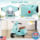 Toddler Licensed Vespa Ride-On Motorcycle with Training Wheels Magic Cars 4