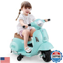 Toddler Licensed Vespa Ride-On Motorcycle with Training Wheels Magic Cars Variant 0