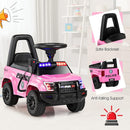 CPSIA Approved Pink Police Ride-On Car with Hidden Storage for Ages 1-3 Magic Cars 6