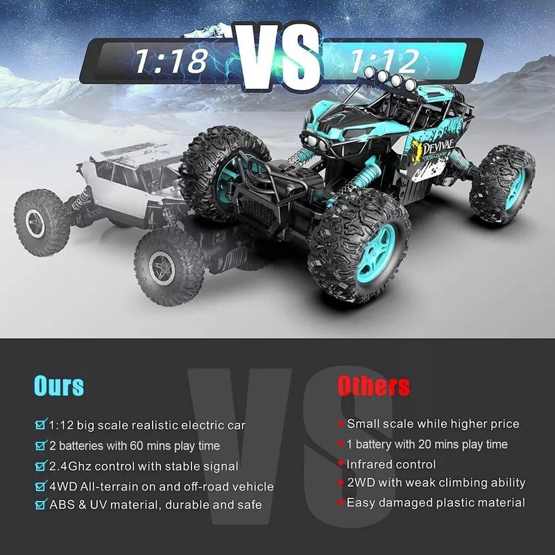 1:12 Large 4WD Remote Control Car with Lifting Function for Boys and Kids Magic Cars 2