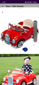 Battery-Powered Classic Coupe Ride-On Car with Remote Control for Kids Ages 2 to 4 Magic Cars 6