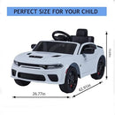 12V Kids Ride-On Car with Parental Remote Control White ZB918 Magic Cars 1