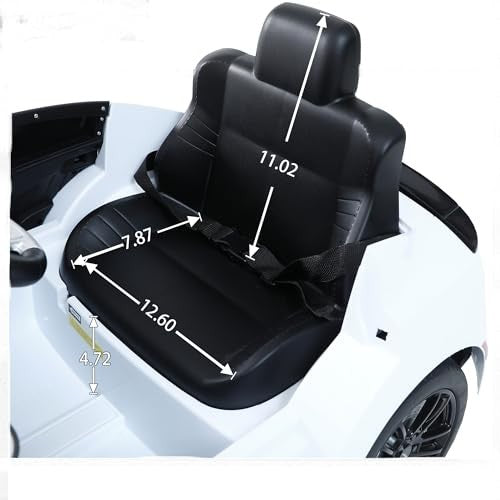 12V Kids Ride-On Car with Parental Remote Control White ZB918 Magic Cars 3