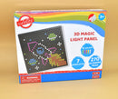 3D Illuminating Panel Set with 270 Pegs and 7 Design Templates Magic Cars Variant 0