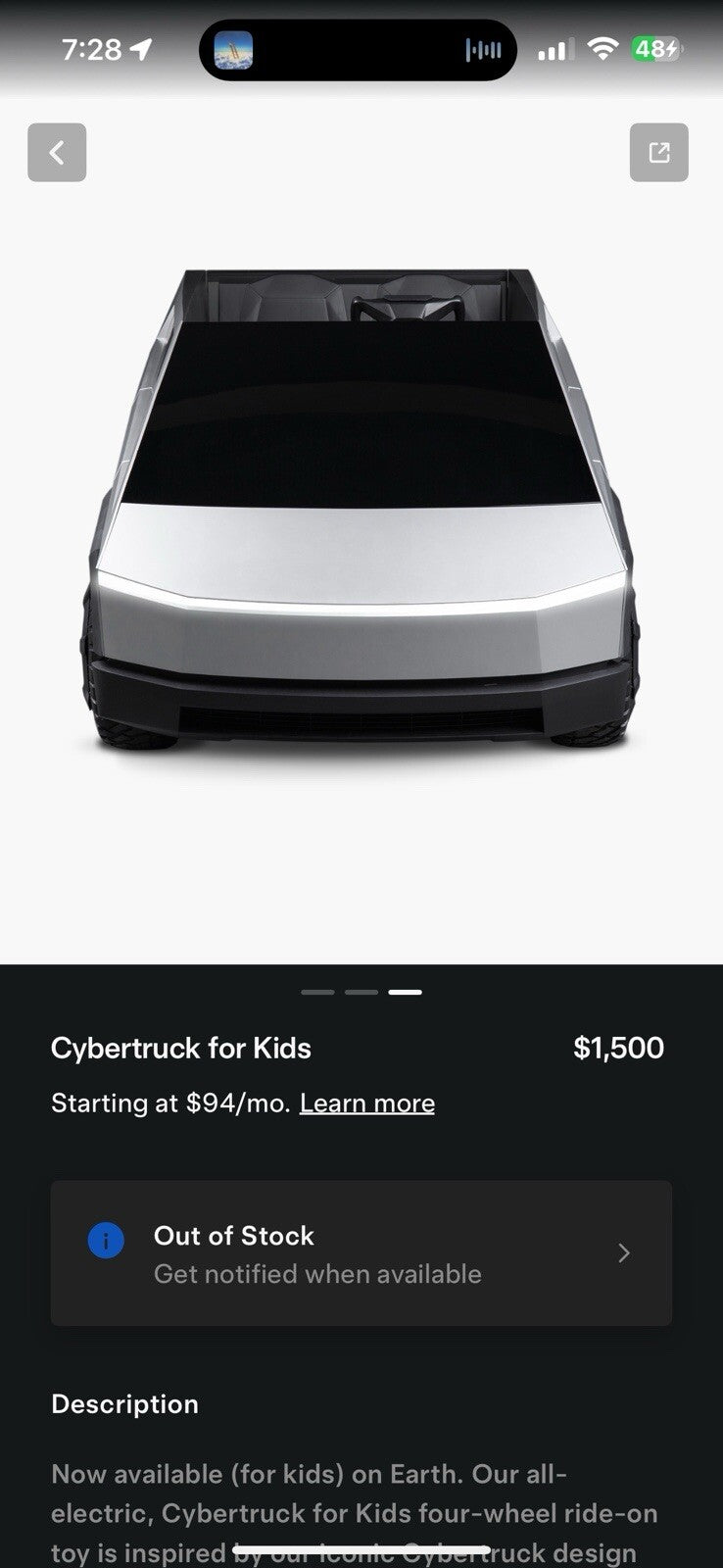 Electric Cybertruck Ride-On Toy for Kids Magic Cars Variant 0