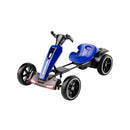 12V Foldable Kids Pedal Go Kart with Adjustable Seat and EVA Wheels – Blue