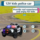 12V Black Remote Control Ride-On Car with 4-Wheel Shock Absorption for Kids Aged 3-6