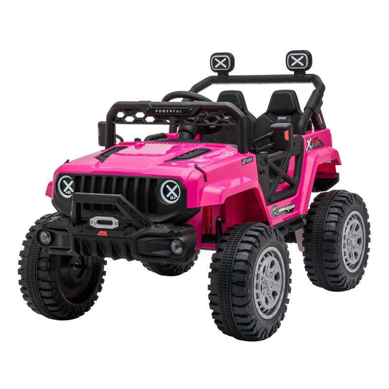 12V Pink Electric Off-Road Ride-On Car with Remote Control Magic Cars 2