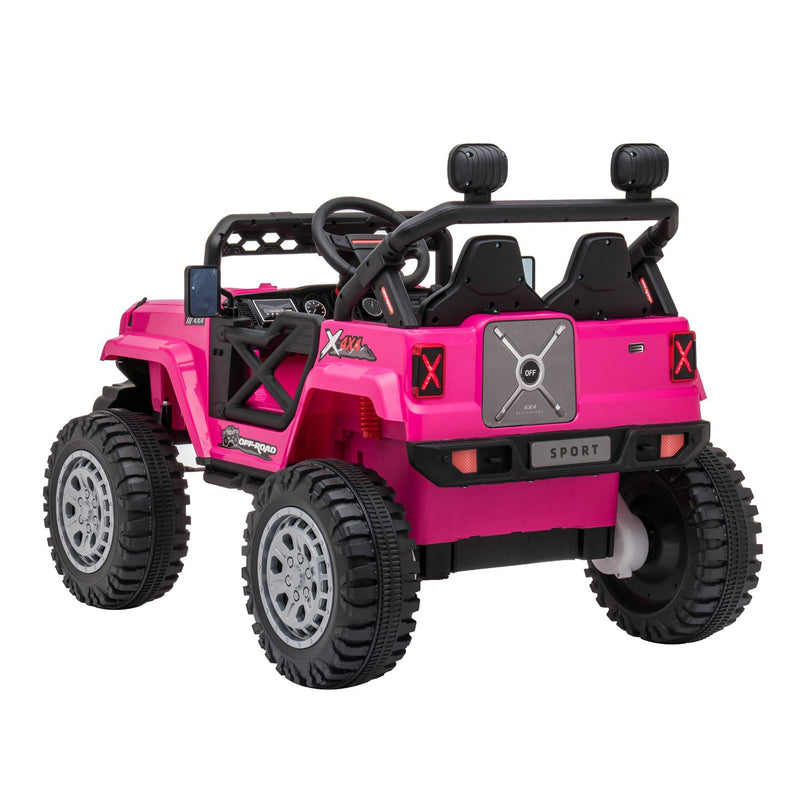12V Pink Electric Off-Road Ride-On Car with Remote Control Magic Cars 5