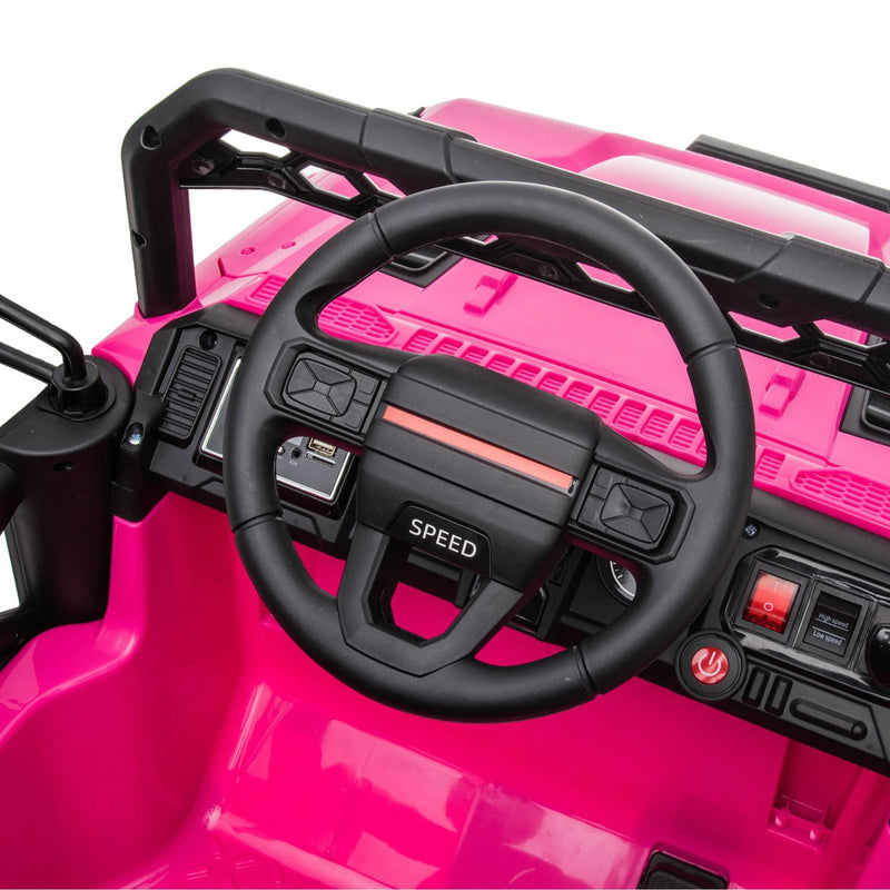12V Pink Electric Off-Road Ride-On Car with Remote Control Magic Cars 6
