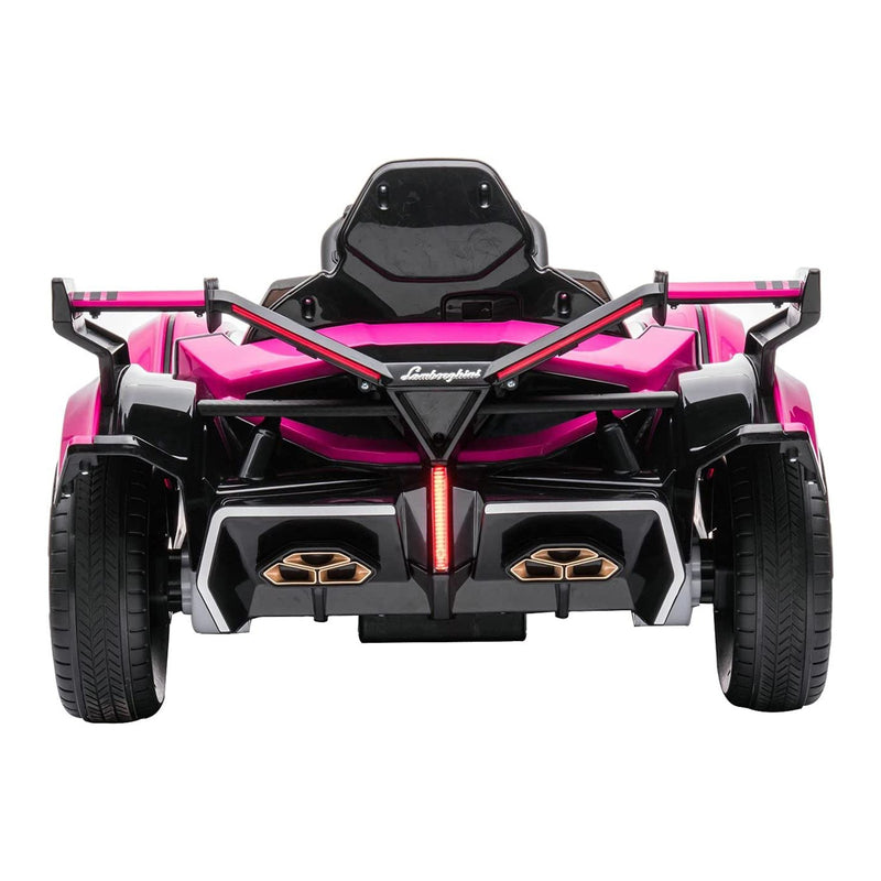 Pink Lamborghini Gran Turismo V12 Battery-Powered Ride-On Toy for Parts Magic Cars 2