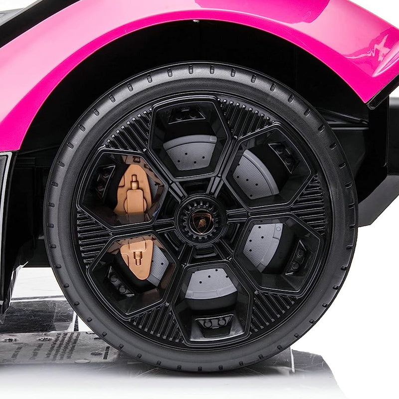 Pink Lamborghini Gran Turismo V12 Battery-Powered Ride-On Toy for Parts Magic Cars 6