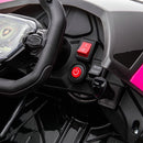 Pink Lamborghini Gran Turismo V12 Battery-Powered Ride-On Toy for Parts Magic Cars 9