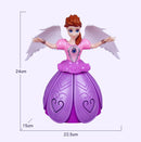 Dancing Angel Doll Robot Toy with Music, Lighting, and Rotating Features for Girls Magic Cars 3