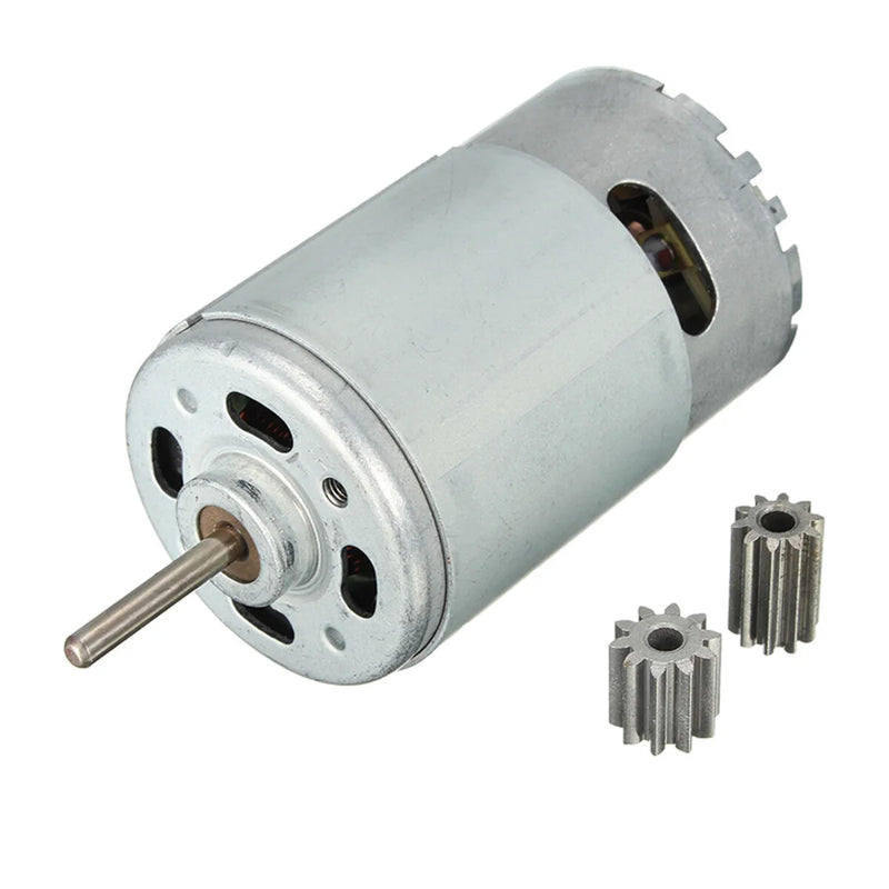 12V DC RS550 Motor 30000 RPM with 10 Teeth Gearbox for RC Electric Ride-On Cars Magic Cars 5