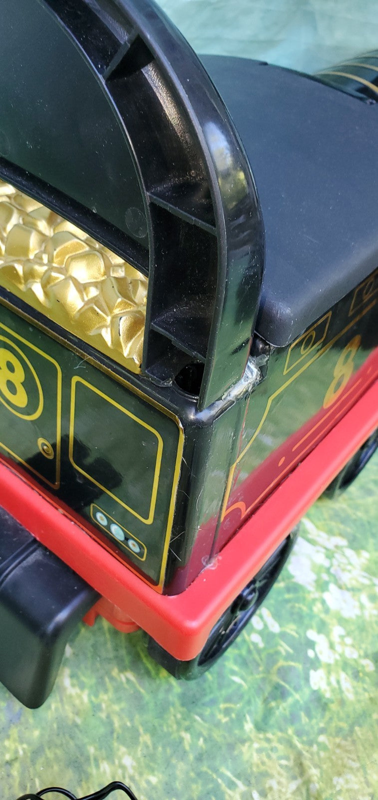 6V Black Ride-On Toy Train with Lights and Sounds for Toddlers Ages 1-3, Small Size Magic Cars 10