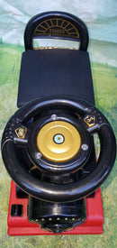 6V Black Ride-On Toy Train with Lights and Sounds for Toddlers Ages 1-3, Small Size Magic Cars 7