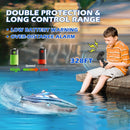 HJ812 Remote Control Shark Boat 20+ MPH with LED Lights for Pool and Lake Fun Magic Cars 6