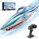 HJ812 Remote Control Shark Boat 20+ MPH with LED Lights for Pool and Lake Fun Magic Cars Variant 0